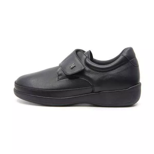 Chaussures pieds sensibles fermées par velcro - Noir - Mabel Shoes