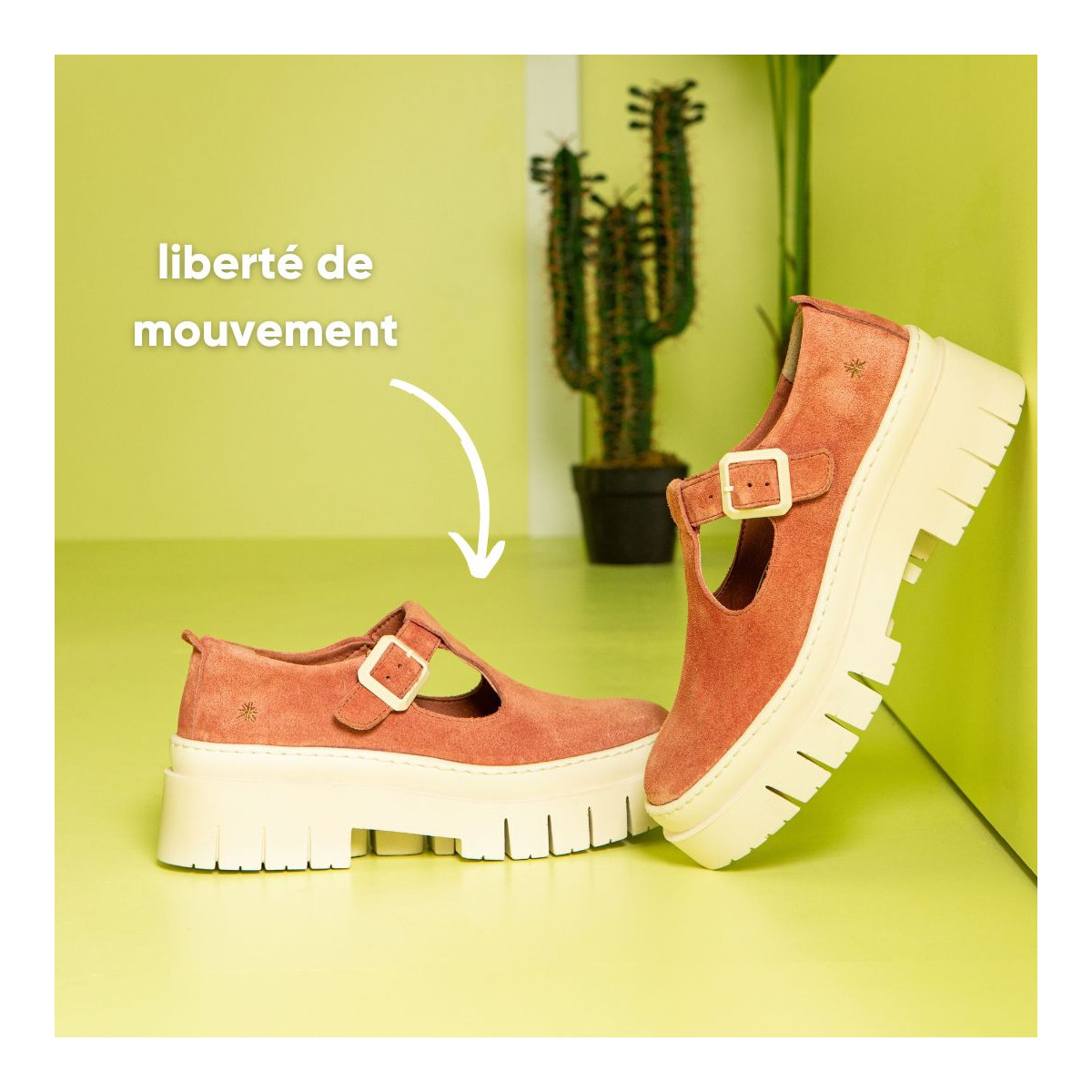 Derbies ouvertes en daim - Rose - art