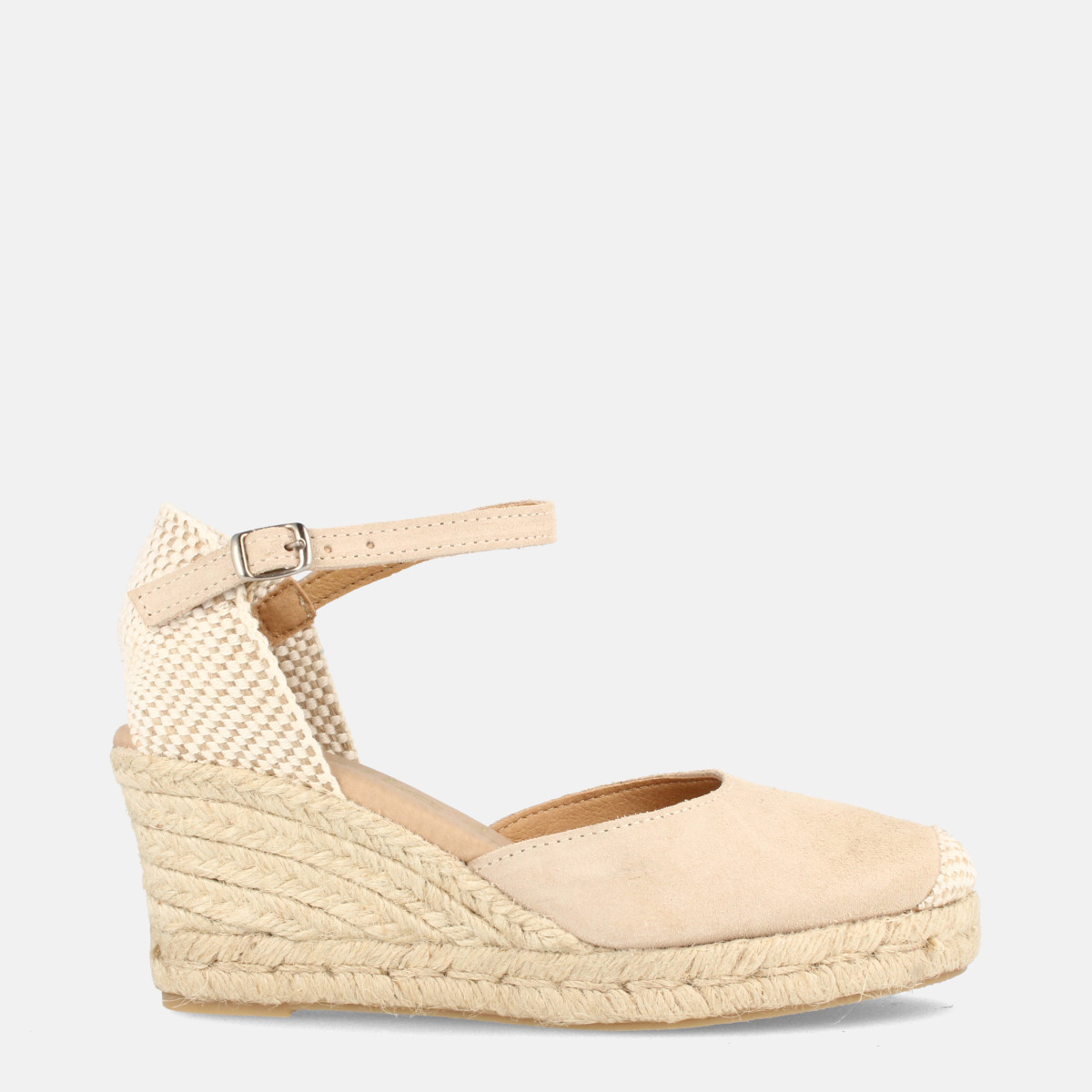 Espadrilles compensées en jute - Beige - Marila