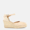 Espadrilles compensées en jute - Beige - Marila