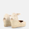 Espadrilles compensées en jute - Beige - Marila