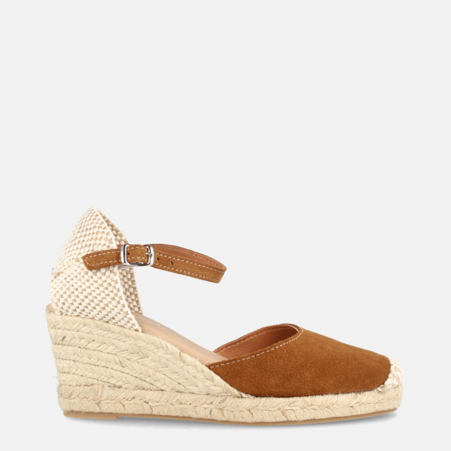 Espadrilles compensées en jute - Marron - Marila