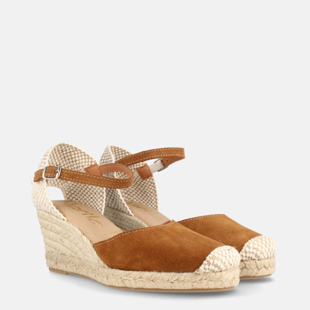 Espadrilles compensées en jute - Marron - Marila