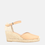 Espadrilles compensées en jute - Beige - Marila