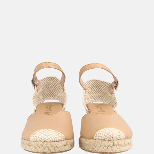 Espadrilles compensées en jute - Beige - Marila