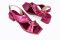 Sandales confortables à talon carré à brides croisées - Rose - Lince