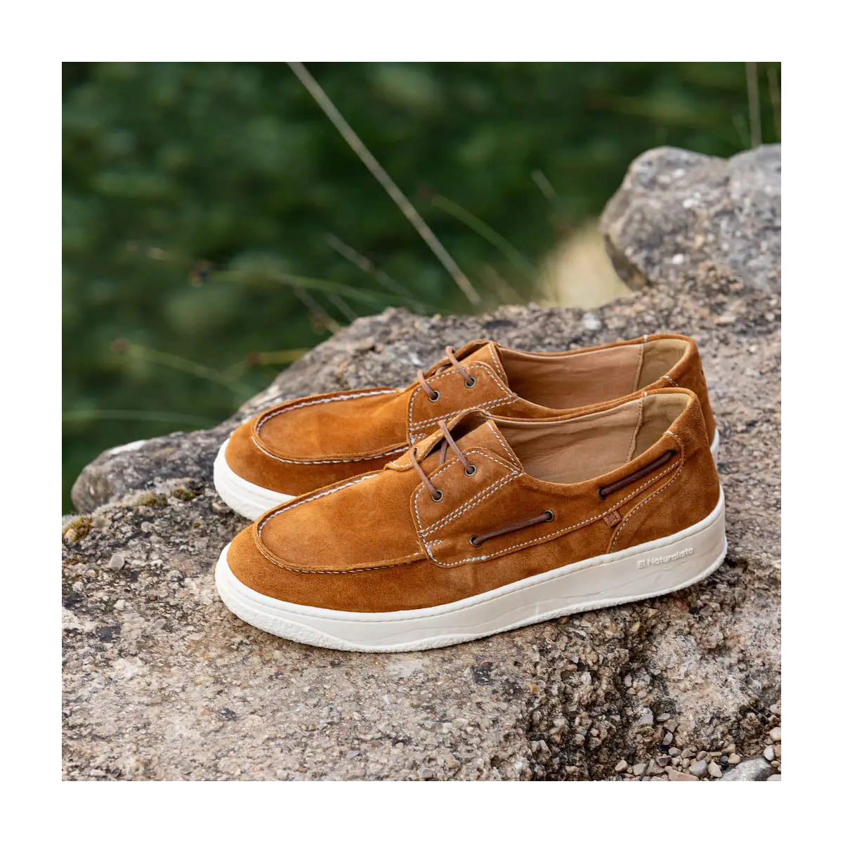 Chaussures bateau en daim - Marron - El naturalista