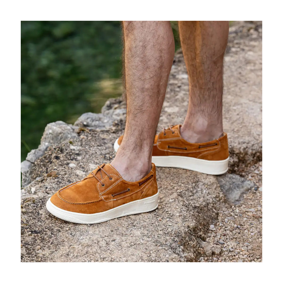 Chaussures bateau en daim - Marron - El naturalista