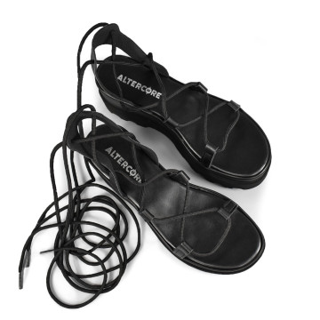 Sandales à talon plateforme - Noir - Altercore