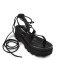 Sandales à talon plateforme - Noir - Altercore
