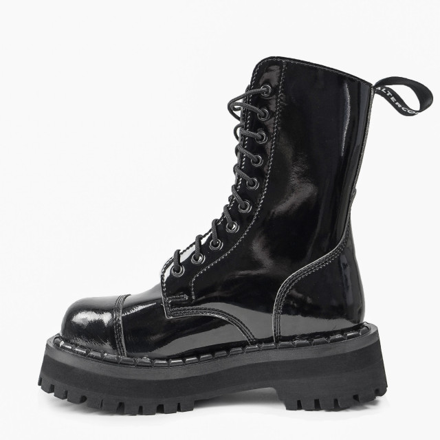 Bottines vegan à plateforme - Noir - Altercore