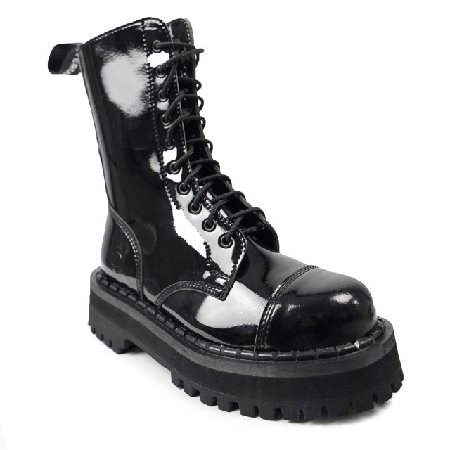 Bottines vegan à plateforme - Noir - Altercore