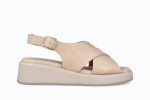 Sandales confortables compensées ultra confortable - Beige - Lince