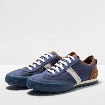 Sneakers vegan à semelles caoutchouc - Bleu - art